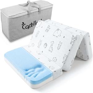 Trifold Pack and Play Mattress, 38"x26" Dual Sided Memory Foam