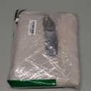 MIULEE Beige Scalloped Shower Curtain Linen Textured with 12 Metal Hooks Cute Heavy Duty Washable Waterproof Neutral Thick Cloth Shower Curtains with Black Border for Bathroom Bathtub,W72*L72 Cream