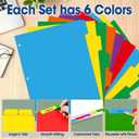 102 Pcs Colored Binder Dividers with Tabs, 1/6 Cut Tabs, Dividers for 3 Ring Binder, Blank Write On Binder Dividers in 6 Tab Sets, Letter Size, 102 Dividers, 17 Sets, Multicolor