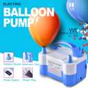 Electric Air Balloon Pump, Portable Dual Nozzle Electric Balloon Inflator/Blower for Party Decoration,Used to Quickly Fill Balloons - 110V 600W [Blue]