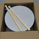 Kids Drum Set,8 Inch Wooden Drum Toys,Educational Baby Musical Toy with an Adjustable Strap and 2 Drumsticks,Sensory Musical Instrument Toys for Toddler,Kids,Boys & Girls