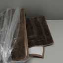 HOMEIDEAS Bathroom Rugs Sets 2 Piece, Super Soft and Absorbent Non Slip Microfiber Machine Washable Bath Mat Set (20" x 32" + 16" x 24", Brown)