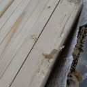 S&Z TOPHAND 36 in x 96 in Unfinished British Brace Knotty Barn Door with 6.6FT Sliding Door Hardware Kit/Double Surfaces/Simple Assembly is Required