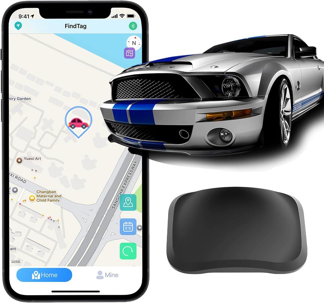 RealTime Mini GPS Vehicle Tracker  Weatherproof Magnetic Design  No Monthly Fee  Compatible with Android & iOS  Top Hidden Car Tracker for Global Coverage