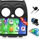 CAMECHO 2G+64G Car Radio Stereo for Nissan Rogue 2008-2013 with Wireless Carplay Android Auto, Android 13 Head Unit, 9" Touch Screen Car Stereo with Bluetooth, GPS, WiFi, FM RDS, HD Backup Camera