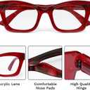 CCVOO Stylish Reading Glasses for Women, Stylish Eyeglasses, Blue Light Readers, Cheaters