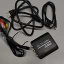 RCA to HDMI Converter,AV to HDMI for Xbox,PS One,PS2,PS3,N64,Wii,VCR,VHS,STB,Blue-Ray DVD Players,TV, Support 720p,1080p