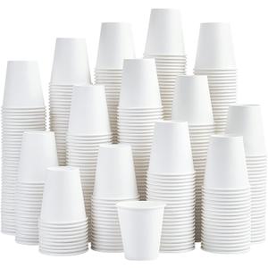LITOPAK 480 Pack 5 oz Disposable Paper Coffee Cups, White Hot Espresso Cups for Party, Picnic, and Travel
