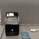 EUHOMY Smart Nugget Ice Maker Countertop, Pebble Ice Maker Machine with APP Control, 40lbs/24H, Ready in 7 Mins, Self-Cleaning, Portable Sonic Ice Makers with Hanging Ice Scoop for Home/Kitchen/Office (Black)