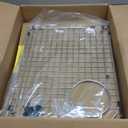 Serene Valley Sink Bottom Grid 14-1/4" x 17-5/8", Rear Corner Drain with Radius 3-3/4", Sink Grid Stainless Steel NDG1417LR.