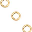 UNICRAFTALE 3Pcs 2mm Real 18K Gold Plated Round Beads Smooth Spacer Beads Rondelle Spacers for Bracelet Necklace Jewelry Making Hole 0.5mm