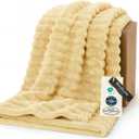 Bedsure GentleSoft Custard Yellow Fleece Throw Blanket for Couch - Super Soft Cozy Blankets for Women, Cute Small Blanket for Girls, 50x60 Inches