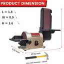 BUCKTOOL Bench Belt Disc Sander for Woodworking,4x36" Belt,6" Disc,5A | Bench Sander with 3/4HP Direct Drive,2161FPM,3450RPM,Miter Gauge，Quick Belt Change for Bevel,Contour Sanding