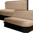 RV Dinette Cushion Covers, Camper Cushion Slipcover Stretch Sofa Chair Cover for RV Camper Car Bench 2 Backrest Covers & 2 Bench Covers (Sand)