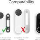 Wasserstein Horizontal Adjustable Angle Mount ONLY Compatible with Google Nest Doorbell (Wired, 3rd & 2nd Gen), 3555 Wedge Bracket NOT Compatible with Nest Doorbell (Battery) Made for Google