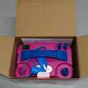 IDAODAN Electric Balloon Pump, Portable Electric Balloon Blower Machine Balloon Air Pump Dual Nozzle Rose Red 110V 600W Balloon Inflator for Party Decorations