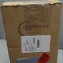 Clockswise Vintage Grandfather-Style Wall Clock with Wood-Effect Plastic Pendulum Battery-Operated for Home Decor Living Room Home Office Kitchen or Dining Room (White, 16 Inch)