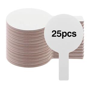 25 Pieces Dry Erase Answer Paddles Handheld Double Sided Paddles Mini White Boards Small White Board Dry Erase Signs Auction Paddles for Students Classroom Voting Games