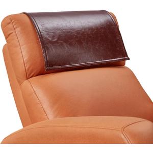 Non Slip Recliner Headrest Protector Washable Faux Leather Headrest Covers for Recliner Chair Waterproof Couch Head Rest Covers for Sofa,Furniture,Office Chair,Theater Seat (Maroon)