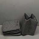 3 Gray Baskets 10 x 10 x 10