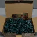 C7 C9 Christmas Lights Universal Spring Clips, 100 Count Quick Spring Clips for Holiday Light Decorations, Shatterproof Shingle and Gutter Clips for E12 E17, Metal Surface Roof Fence Railing Gates (Green)