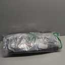 mDesign Rectangular Coir and Rubber Entryway Welcome Doormat with Natural Fibers for Indoor or Outdoor Use - Decorative Script Hello Design - Natural/Black (30 x 17)