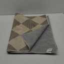 Beeiva Checkered Print Hallway Runner Rug Non Slip, Ultra Thin Washable Kitchen Runner Rug 2x6, Moroccan Neutral Green Soft Floor Carpet for Bedroom Laundry Room, Minimalist Diamond Hallway Decor