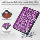 Soke Case for iPad (A16) 11th Generation 2025, Compatible with 10th Gen 10.9 Inch 2022, Shockproof Cover with Pencil Holder, Auto Wake/Sleep & Tri-fold Stand, Book Violet
