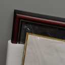 DOAI ART Diploma Frame 14 x 17 with Mat Solid Wood Display Document/Certificate 16x20 without Mat and Picture 17x14 with Black Over Gold Mat | Wall Hangers, New Zealand Cypress, HD Glass, Mahogany