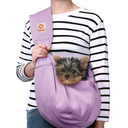 Tomkas Dog Sling Carrier for Small Dogs Puppy Carrier for Small Dogs (Black, for Pets Weight 2-7 lbs)
