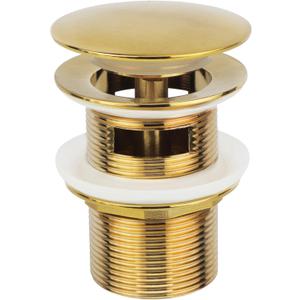 Brushed Gold Freestanding Bathtub Drain Stopper, Compatible with Freestanding Bathtub Drain Rough-in Kit