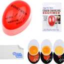 Kare & Kind Egg Timer 2 Pack - Color Changing Indicator - Soft, Medium and Hard Boiled Eggs - Heat Sensitive - Safe Durable Kitchen Aid - Gift and Home Use