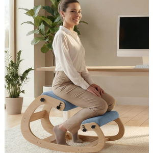 Ergonomic Kneeling Chair with Adjustable Seats - Knee Chair for Posture Correction & Kneel Rocking Stool for Desk - Back Pain Relief for Home and Office, Supports 250 pounds