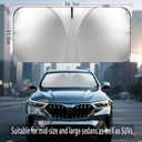 Windshield Sun Shade/car Windshield Sun Shade/car Sun Shade，Thickened, Solid, Strong Support Without Sagging，Suitable for Vehicle Models Such as sedans and SUV，Foldable, Storage Bag (Large)
