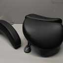 Round Rolling Stool&Split Seats and Footrest Dental Chair with Rotatable Armrests for Dentist Office Shop Home