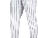 Champro Boys Triple Crown 2.0 Tapered Bottom Baseball Pants with Pinstripes (X-Large, White, Navy)