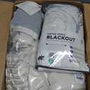 100% Blackout Shield Linen Blackout Curtains for Bedroom 72 Inches Long, Back Tab/Rod Pocket Living Room Drapes, Thermal Insulated Blackout Curtains 2 Panels Set, 50" W x 72" L,Cream