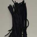 Zlulary Black Pipe Cleaners for Hair, 100 PCS Chenille Stems for Locs, Wig Weaving, DIY Halloween Decorations, Craft Supplies