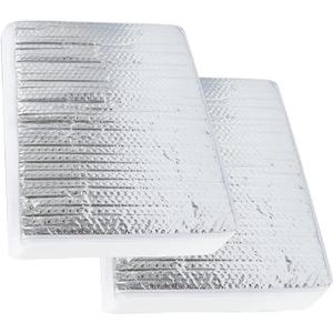 RV Vent Insulator, 14" x 14" x 3" Vent Pillow Skylight Insulator with Reflective Surface for Standard Shower Skylight - 2 Pack
