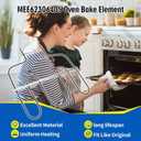 MEE62306405 Oven Stove Bake Heating Element Compatible with LG FC457HFB FC457HFD FC457HFW, MEE62306405 Range Bake Element 240V 3400W Replace MEE62306401 AP6837264 4929206 PS12716127 PS6883933 2674422