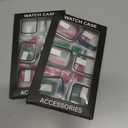 2 x 6 Pack Case Tempered Glass Screen Protector for Apple Watch Cover Series 10 9 8 7 6 5 4 3 2 1 SE Ultra 38mm 40mm 41mm 42mm 44mm 45mm 46mm 49mm, Thin Scratch Resistant Full Protective Hard PC Bumper (Black/Blue/Starlight/Silver/White/Clear)