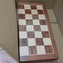 20 Inch Super Large Wooden Chess Set, Hand-Carved Wooden Chess Pieces with 4.5 King, Built-in Storage & 2 Extra Queens, Luxury Folding Tournament Chess Board Game for Adults and Kids