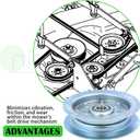 2 Pack 301564 Dixie Chopper Flat Idler Pulley Replaces Dixie Chopper 300401 Pulley, Rotary Pulley 13413 for Dixie Chopper Classic 3560T 2760 2460 2044 2750 2250 3360 Decks