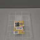 Akro-Mils 05905 Plastic Portable Parts Storage Case for Hardware and Crafts with Hinged Lid and 5 Adjustable Dividers, (14-3/8-Inch x 9-1/2-Inch x 2-1/2-Inch), Large, Clear