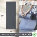 Gaiam Yoga Mat - Premium Solid Thick Non Slip Exercise & Fitness Mat for All Types of Yoga, Pilates & Floor Workouts