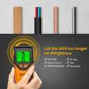 Stud Finder Wall Scanner - 5 in 1 Stud Finder Tool w/Smart Chip and HD LCD Display, Stud Detector Beam Finders for the Center and Edge of Wood AC Wire Metal Studs Joist Pipe (Orange Juice)