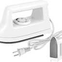 Mini Crafts Iron Handy Heat Press Machine Kit Portable with PVC Doormat for Heat Transfer, Charging Base Accessories for DIY T-Shirt Shoe Bag Vinyl Projects