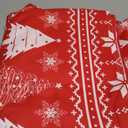 Joyreap 3 Pieces Christmas Duvet Cover Set, Red and White Reindeer Snowflake and Tree Pattern, Soft Breathable Microfiber for All Season, 1 Duvet Cover and 2 Pillow Shams (Twin, 68x90 inches)