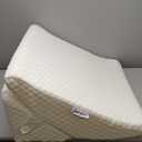 Wedge Pillow for Sleep Apnea, 12 Inch Adjustable Height Bed Wedge Pillow for Headboard, Gerd, Acid Reflux Relief, Snoring, and Post Surgery Recovery. Bed Pillow for Sitting Up in Bed (Large, White)