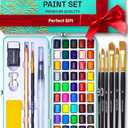 ARTISTRO 50 Watercolor Paint Set - Portable Paint Kit - Perfect for Gifting to Adults, Teens, Tweens, & Kids - Art and Craft Supplies Kit